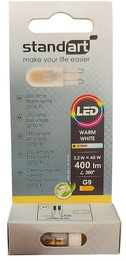 LED BULB 3.2W G9 400LM 2700K (8)