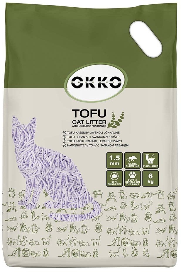CAT LITTER TOFU LAVENDER SCENT 6KG 1