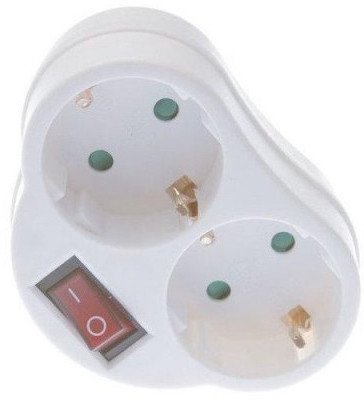 2WAY PLUG SOCKET WITH SWITCH KF-ZB-01/02 1