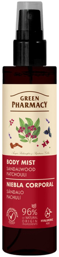 Green Pharmacy Mgiełka do ciała Drzewo Sandałowe i Paczula 150ml 1