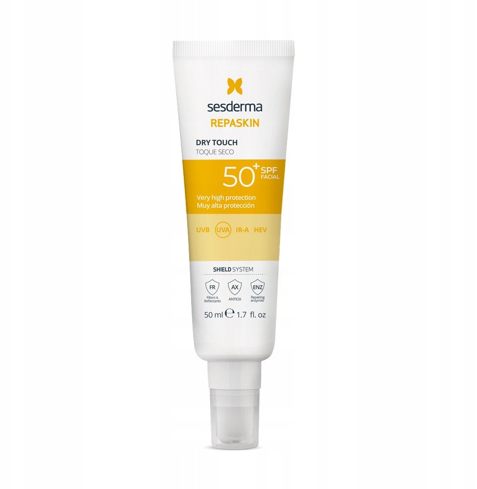 Sesderma Repaskin Facial Photoprotective Dry Touch Spf50+ veido kremas nuo saulės 50ml 1