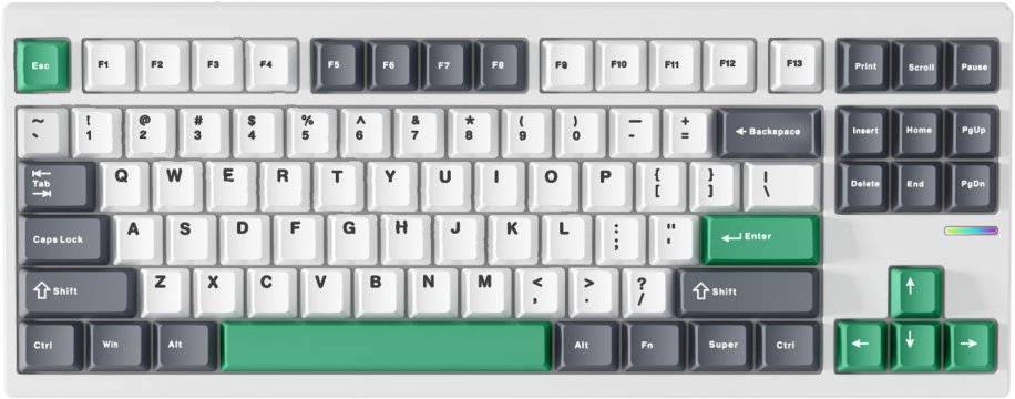 Klawiatura MCHOSE GX87 Lite Matcha Latte v2 (GX87-A1) 1