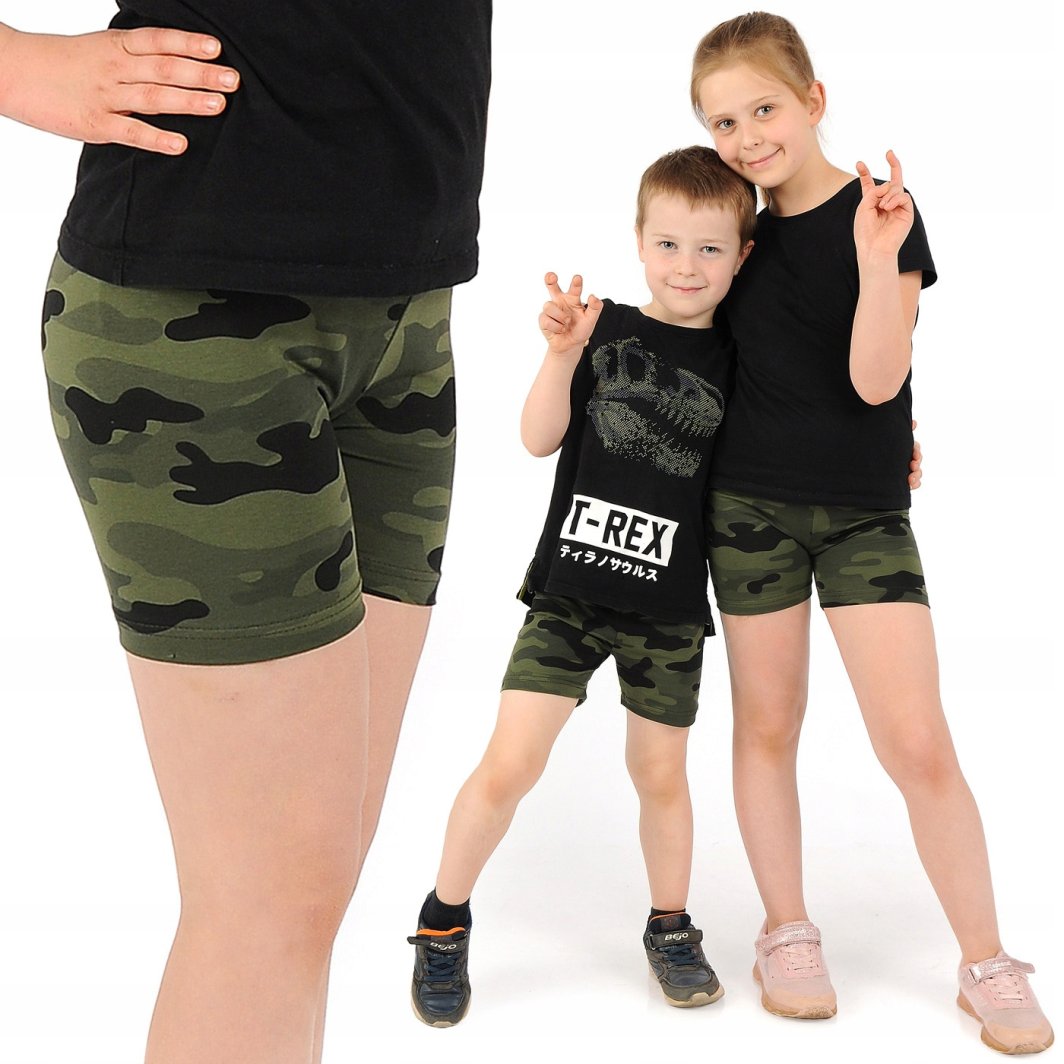 Krótkie spodenki Moro Legginsy 1/2 Kolarki Dziecięce Getry Szorty 134 1
