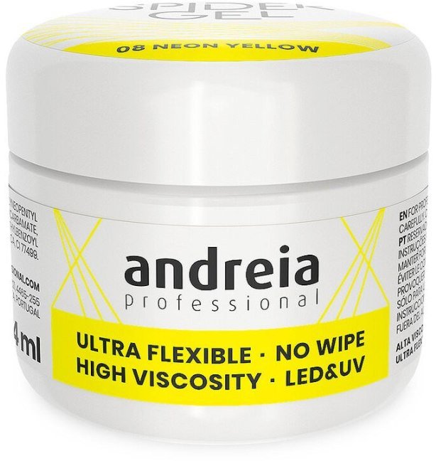 Paznokcie żelowe Andreia Gel Spider 4 ml Neon Pomarańczowy 1