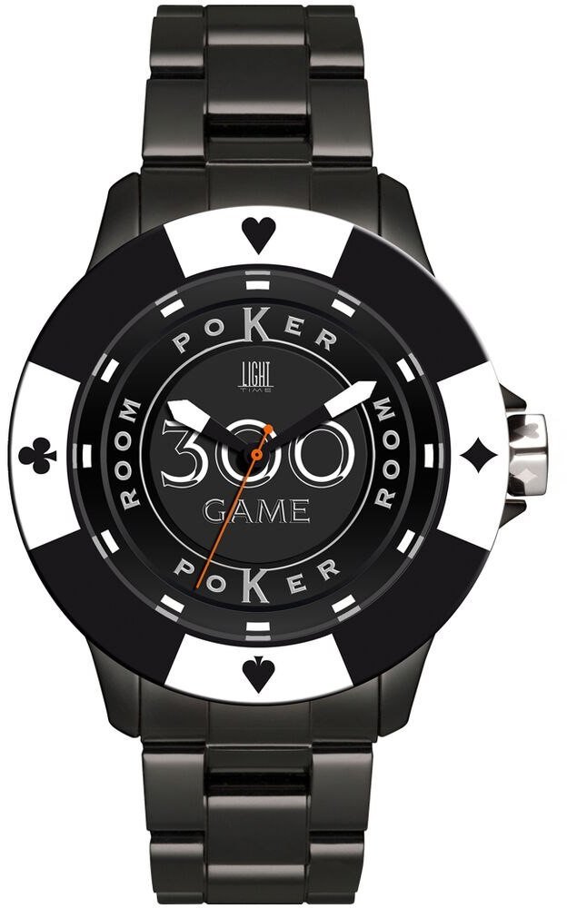 Zegarek Unisex Light Time POKER ( 41 mm) 1