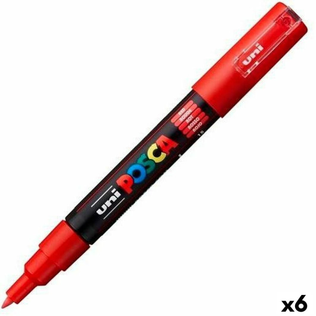 Mazaki POSCA PC-1M Czerwony (6 Sztuk) 1