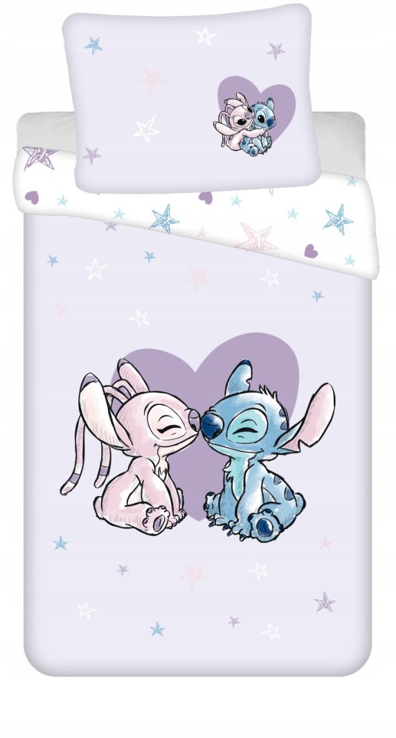 Vaikiškas patalynės komplektas Lilo & Stitch, 140x200, 2 dalių 1