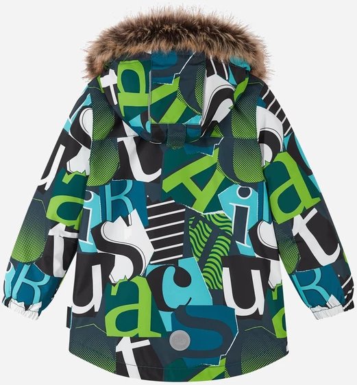 Tutta by Reima berniuko žieminė striukė SEVERI, žaliai marga 1