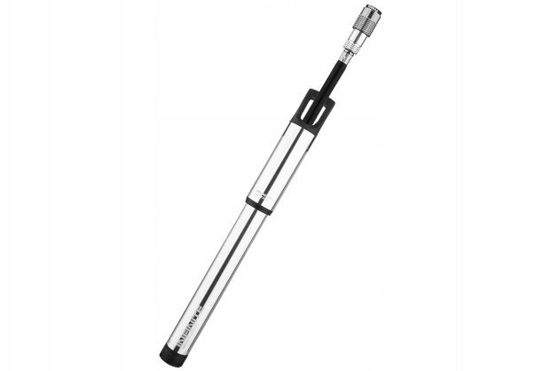 Pompka ręczna BIRZMAN Infinite Apogee MTB (Presta/Schrader), 90psi/6.2bar, Długość 255mm, CNC, Grafitowa (NEW) 1