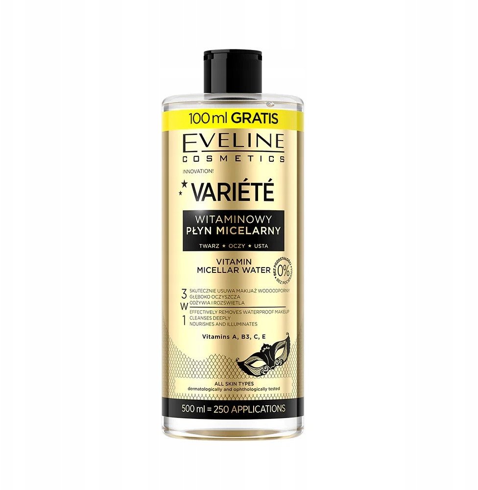 EVELINE VARIETE Płyn mincelarny witaminowy 500ml 1