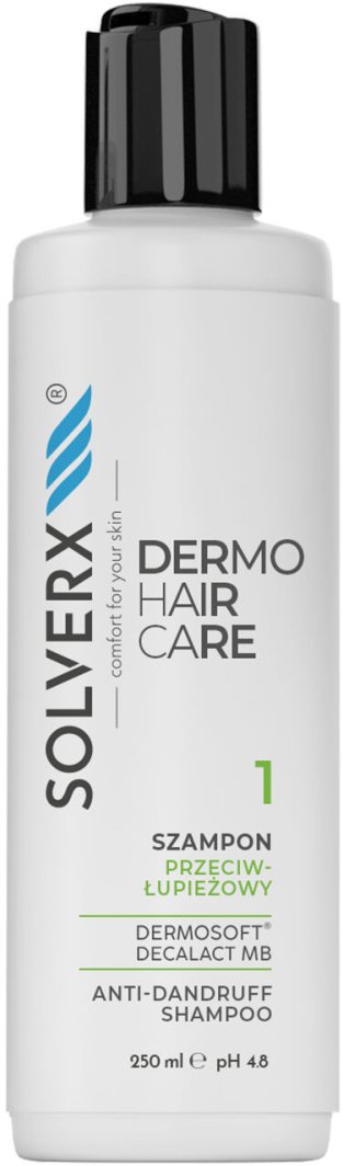 SOLVERX Dermo Hair Szampon przeciwłupieżowy 250 ml 1