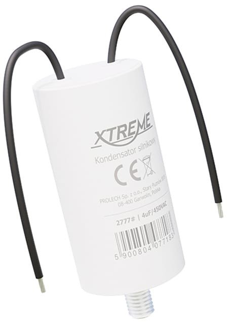 Kondensator silnikowy Xtreme (4uf, 450vac, przewody) 1