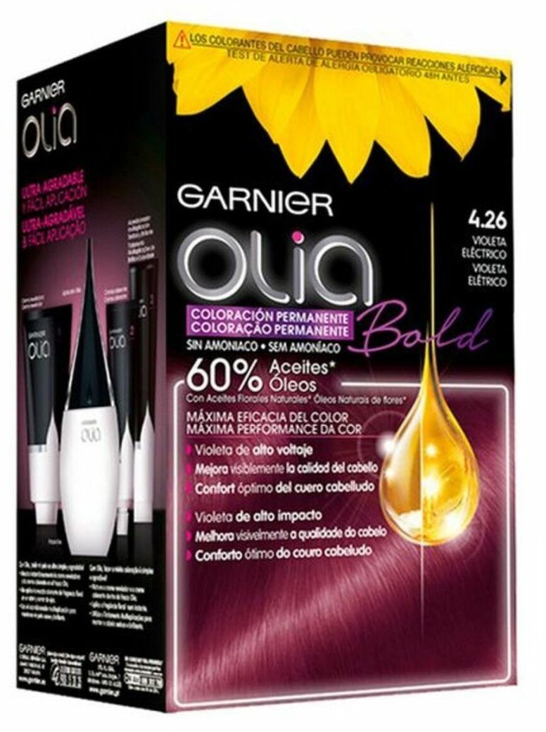 Farba bez Amoniaku Olia Garnier - 4.26 - violeta elctrico 1