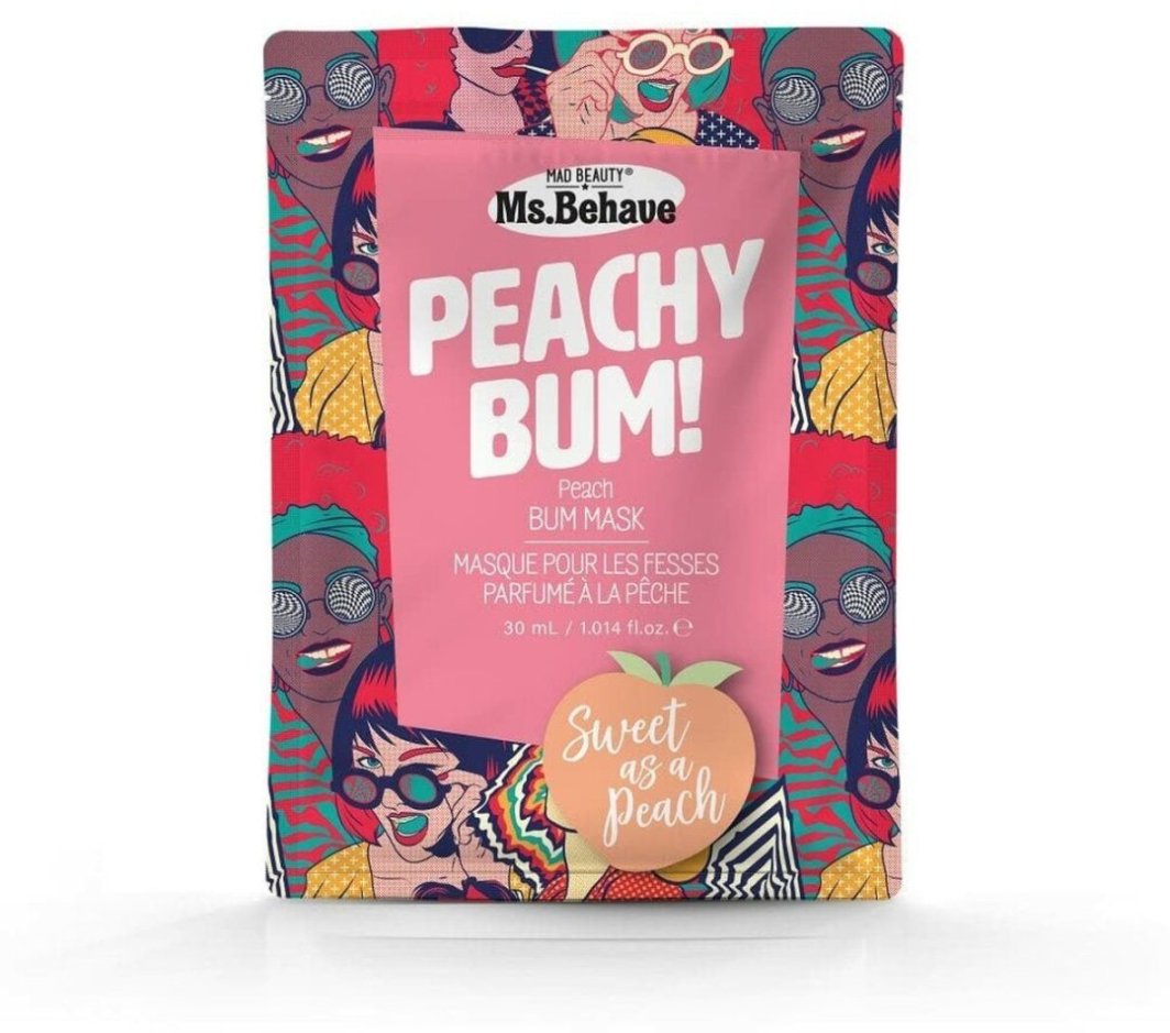Krem powiększający biust dla pań Mad Beauty Ms Behave Peachy Bum Pośladków 1