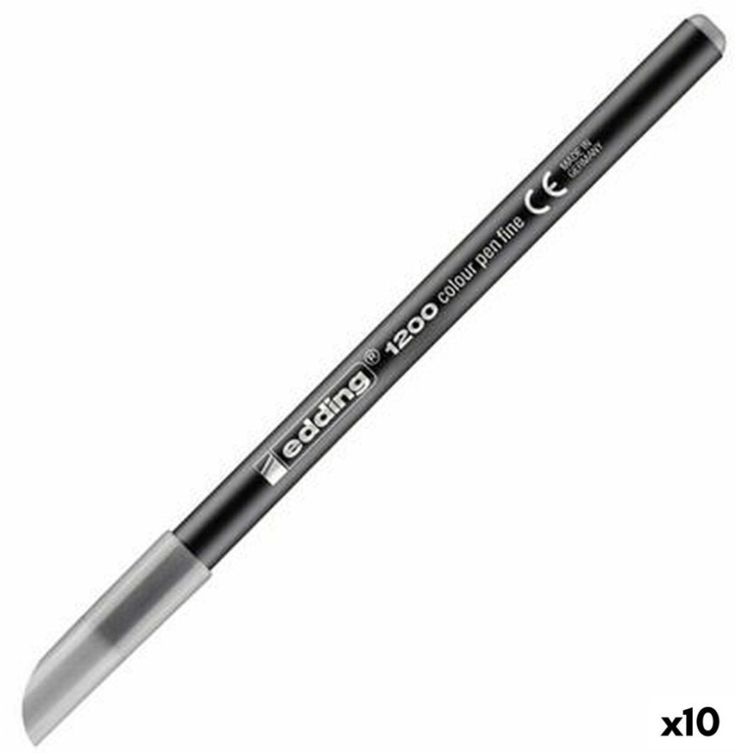 Mazaki Edding 1200 Srebrzysty (10 Sztuk) 1