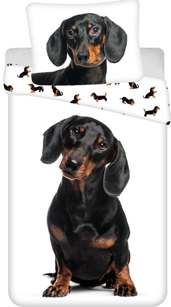 Patalynės komplektas Dachshund, 140x200, 2 dalių 1