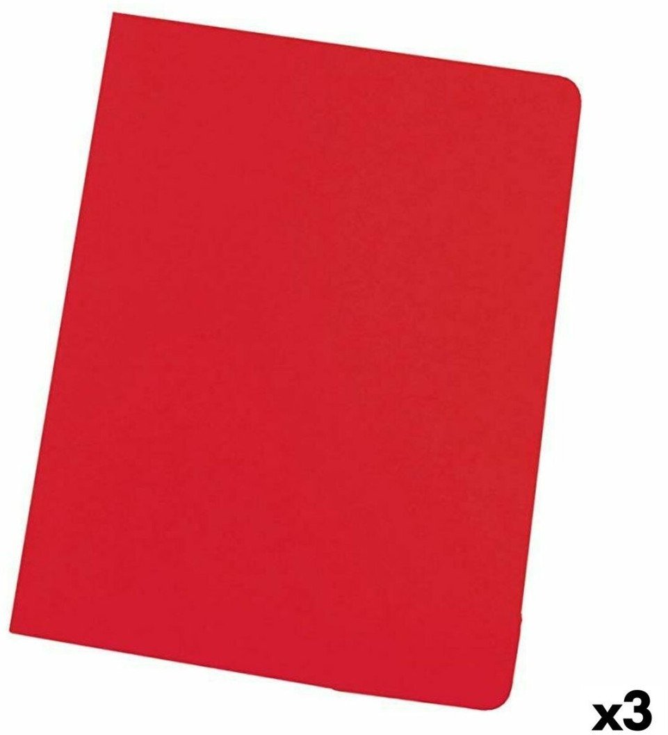 Set of Subfolders Elba Czerwony A4 50 Części (3 Sztuk) 1