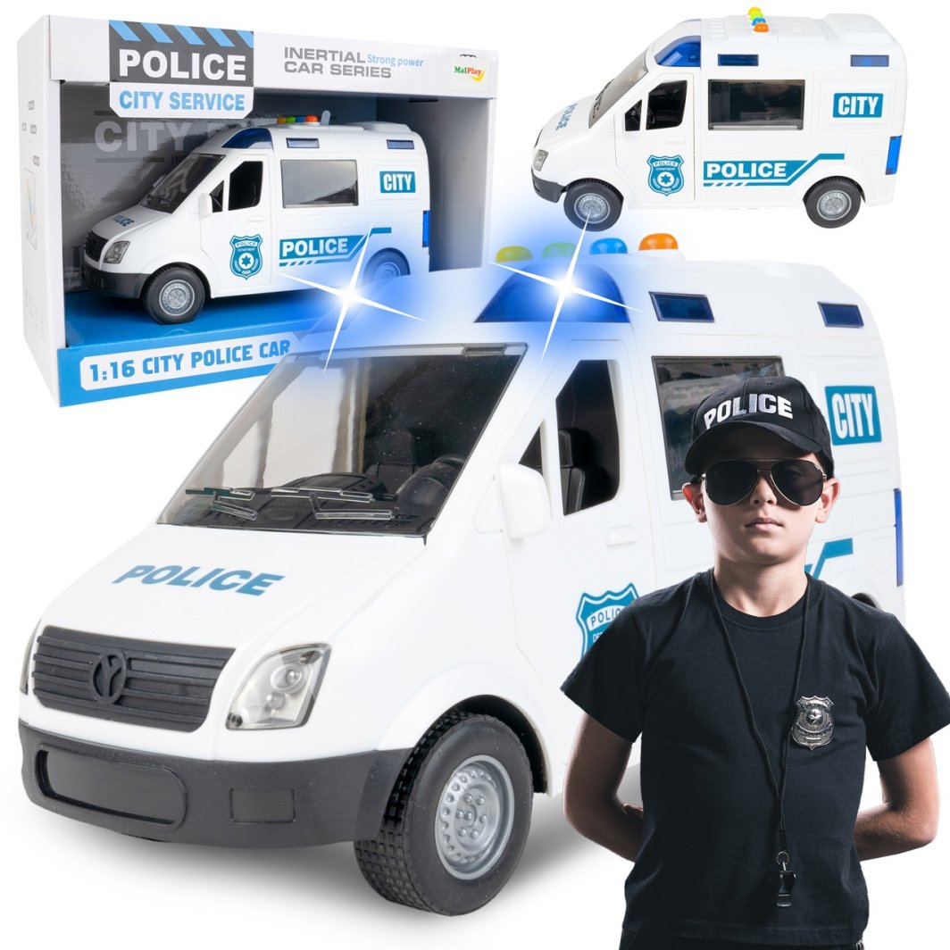 Policja Wóz Policyjny Radiowóz Światło i Dźwięk 1