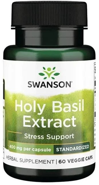 Swanson - Holy Basil Extract, 400mg, 60 vkaps 1