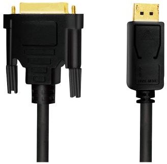 M-CAB DP 1.2 TO DVI CABLE 5M BLACK M/M GOLD 1080 60HZ 1