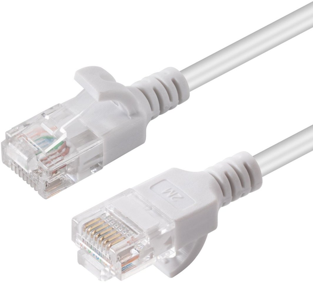 Microconnect V-UTP6A0015W-SLIM kabel sieciowy Biały 0,15 m Cat6a U/UTP (UTP)