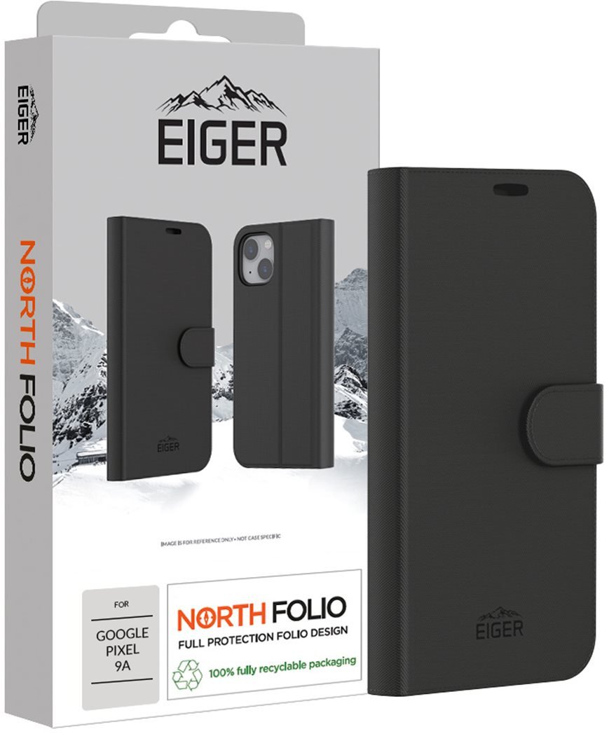 Eiger North Folio Case Google Pixel 9a schwarz