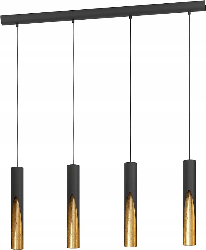Pendant lamp EGLO BARBOTTO 4xGU10 4x4.5W complete with bulbs, black, h110cm 1