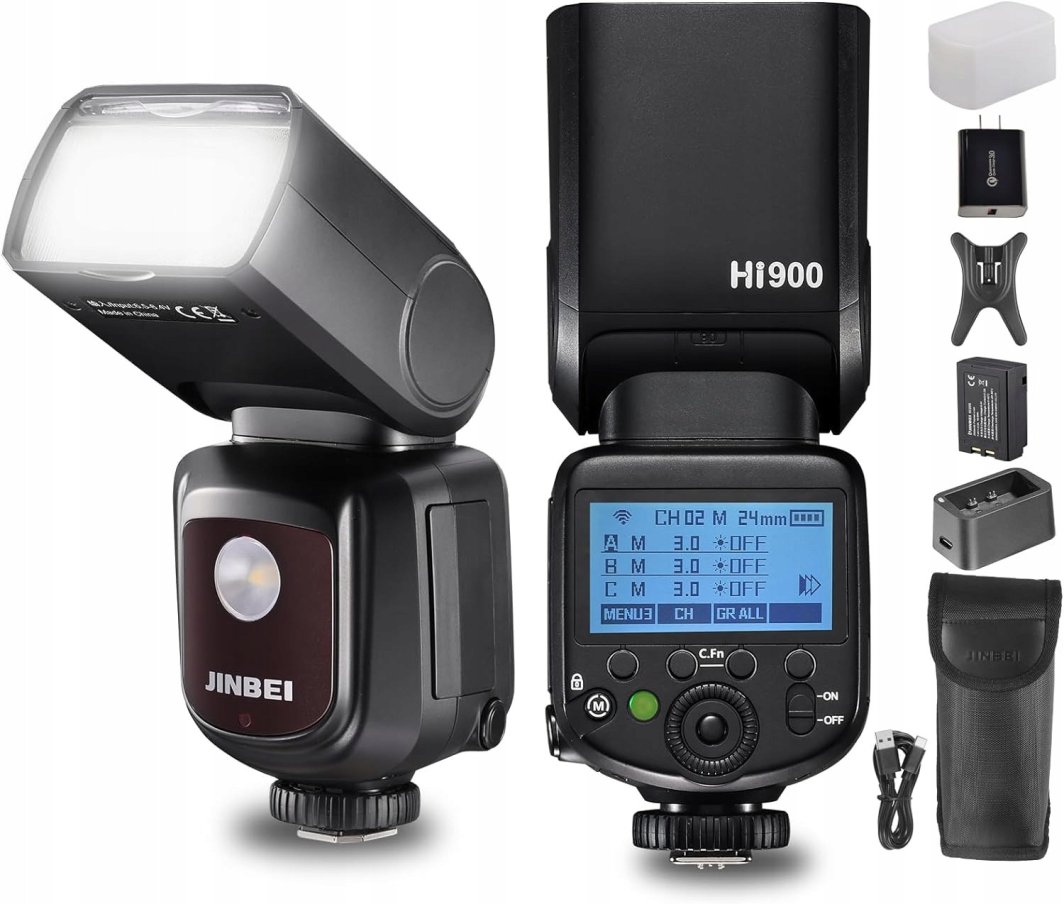 Lampa reporterska Jinbei Hi-900 z uniwersalną stopką 1