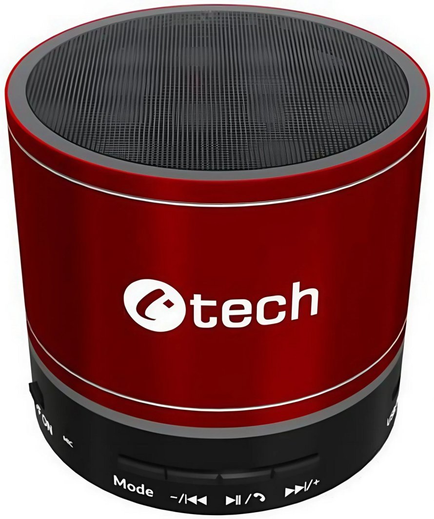 C-TECH repro SPK-08R, bluetooth, červená 1