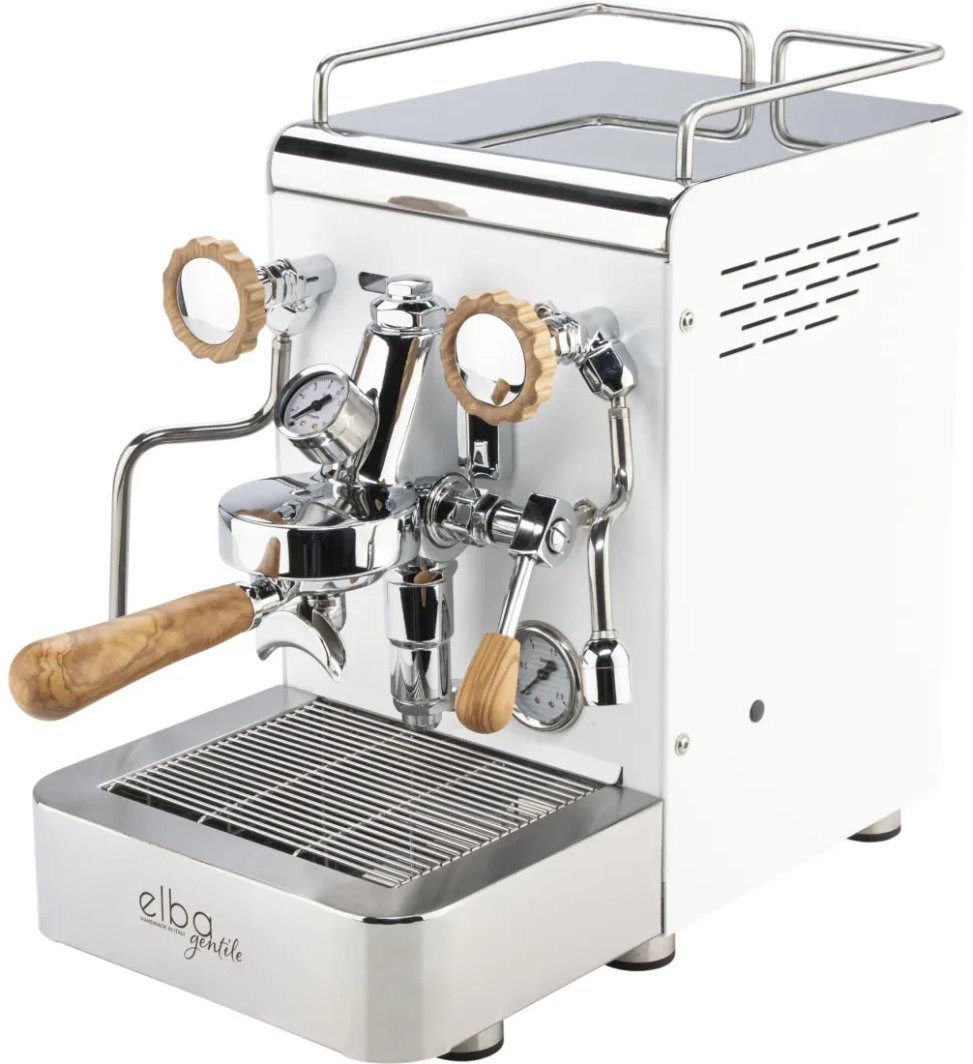 Elba Gentile weiß RAL9016 Siebträgermaschine 1
