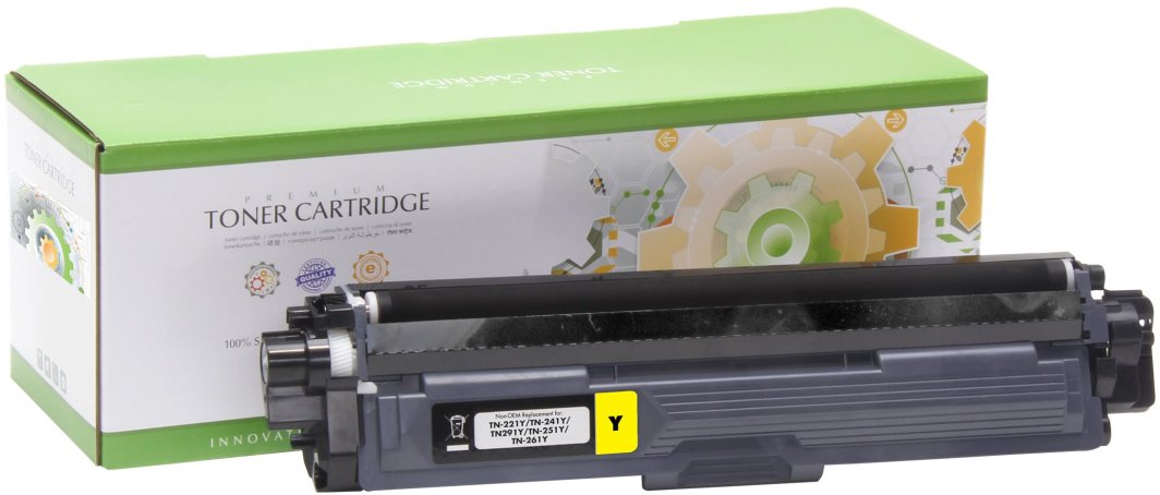 STATIC Toner cartridge compatible with Brother TN-221Y/TN-241Y yellow remanufactured 1.400 pages 1