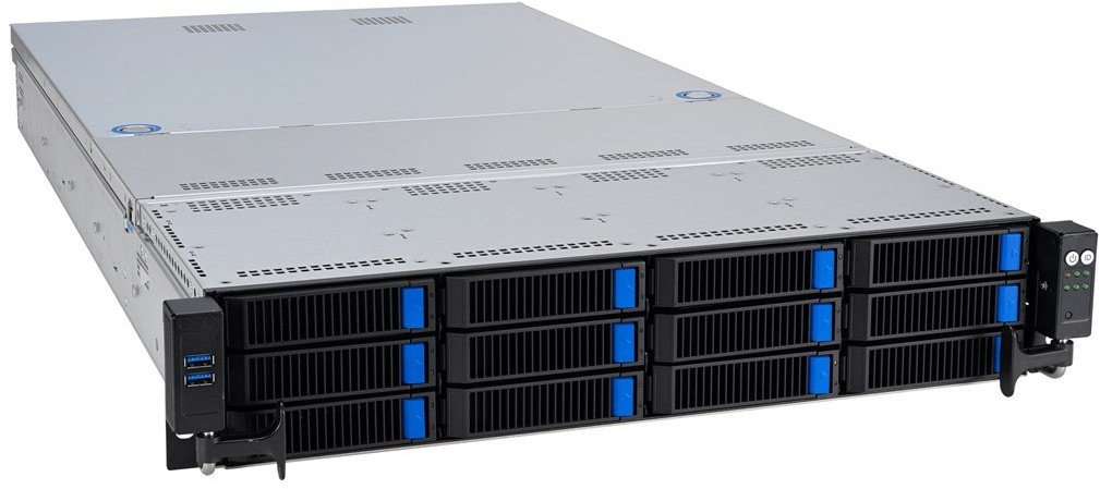 ASUS Server RS521A-E12-RS12U/1G/1.6kW/12NVMe/FAN/RH/OCP/GPU 1
