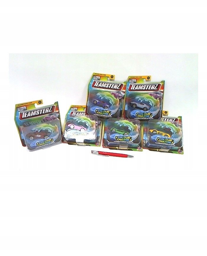 Auto wyścigowe Colour Change zmieniające kolor na blistrze TEAMSTERZ 1417294 p48 mix cena za 1 szt 1