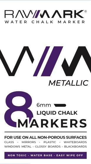 Markery kredowe metaliczne 8 kolorów 1