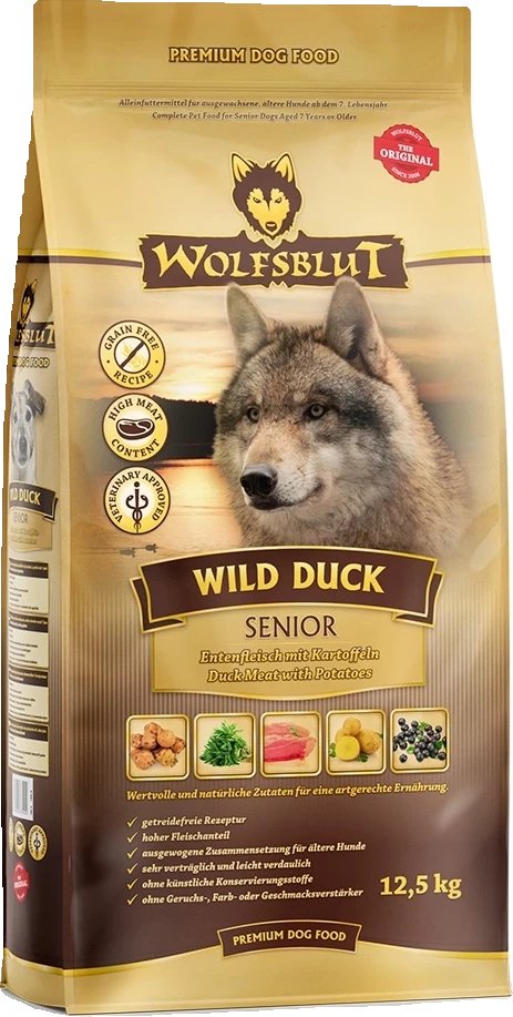 Wolfsblut Dog Wild Duck Senior - kaczka i bataty 12,5kg 1