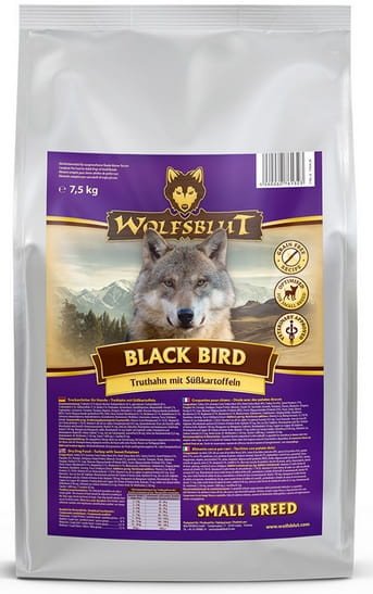 Wolfsblut Dog Black Bird Adult Small - indyk i bataty 7,5kg 1