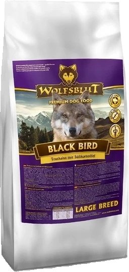Wolfsblut Dog Black Bird Adult Large - indyk i bataty 12,5kg 1