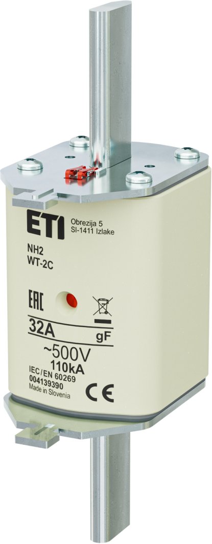 Wkładka topikowa ETI Polam NH2/WT-2C 004139390 gF 32A 500V szybka 1