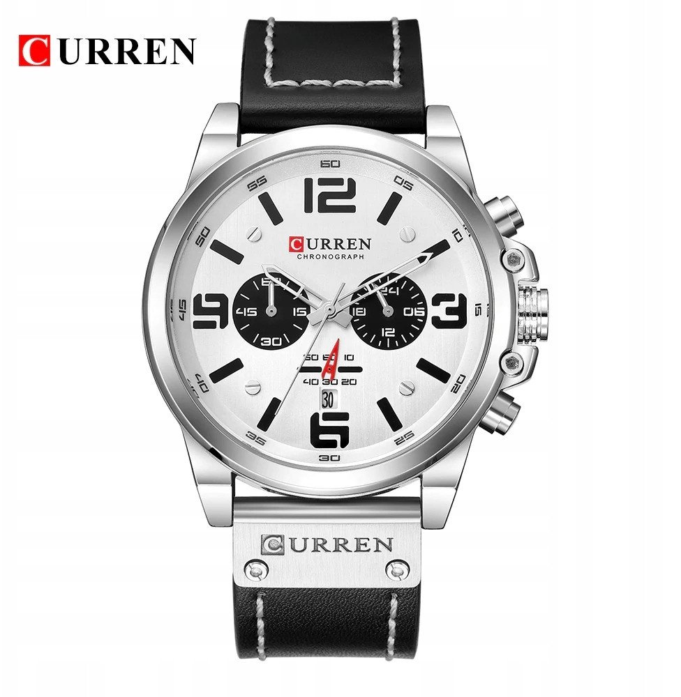 ZEGAREK MĘSKI CURREN KLASYCZNY ELEGANCKI CHRONOGRAF DATOWNIK 6 KOLORÓW 1