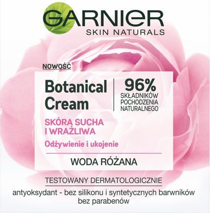  Garnier Skin Naturals Botanical Rose Water Krem odżywienie i ukojenie 50ml 1