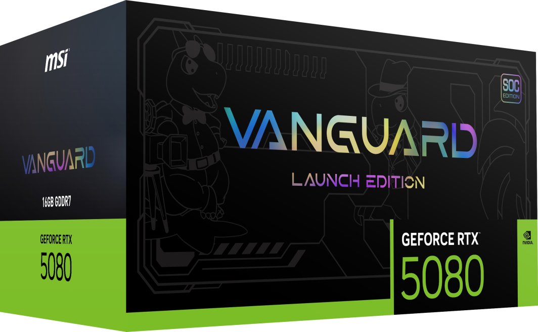 MSI GeForce RTX 5080 Vanguard SOC Launch Edition 16GB GDDR7