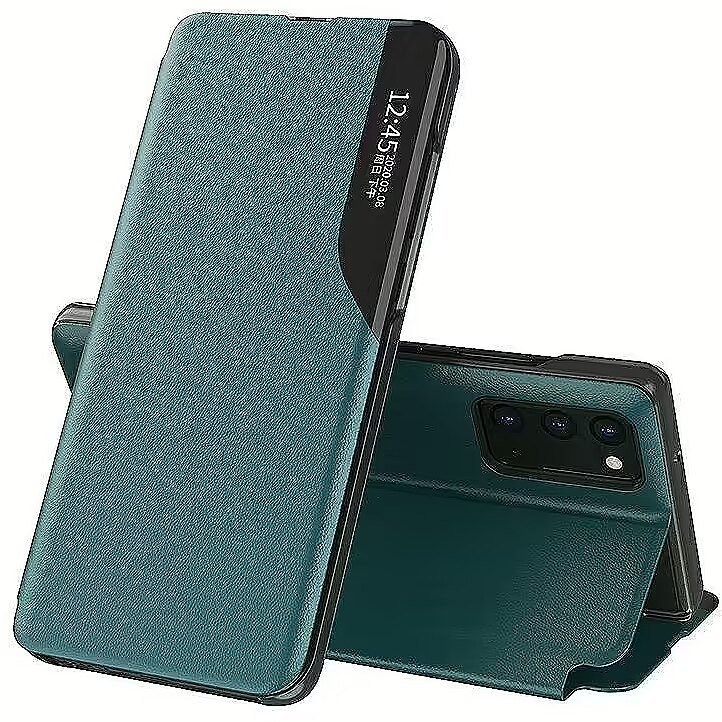 Mocco Smart Flip Cover Case For Samsung Galaxy A12 / M12 Green 1