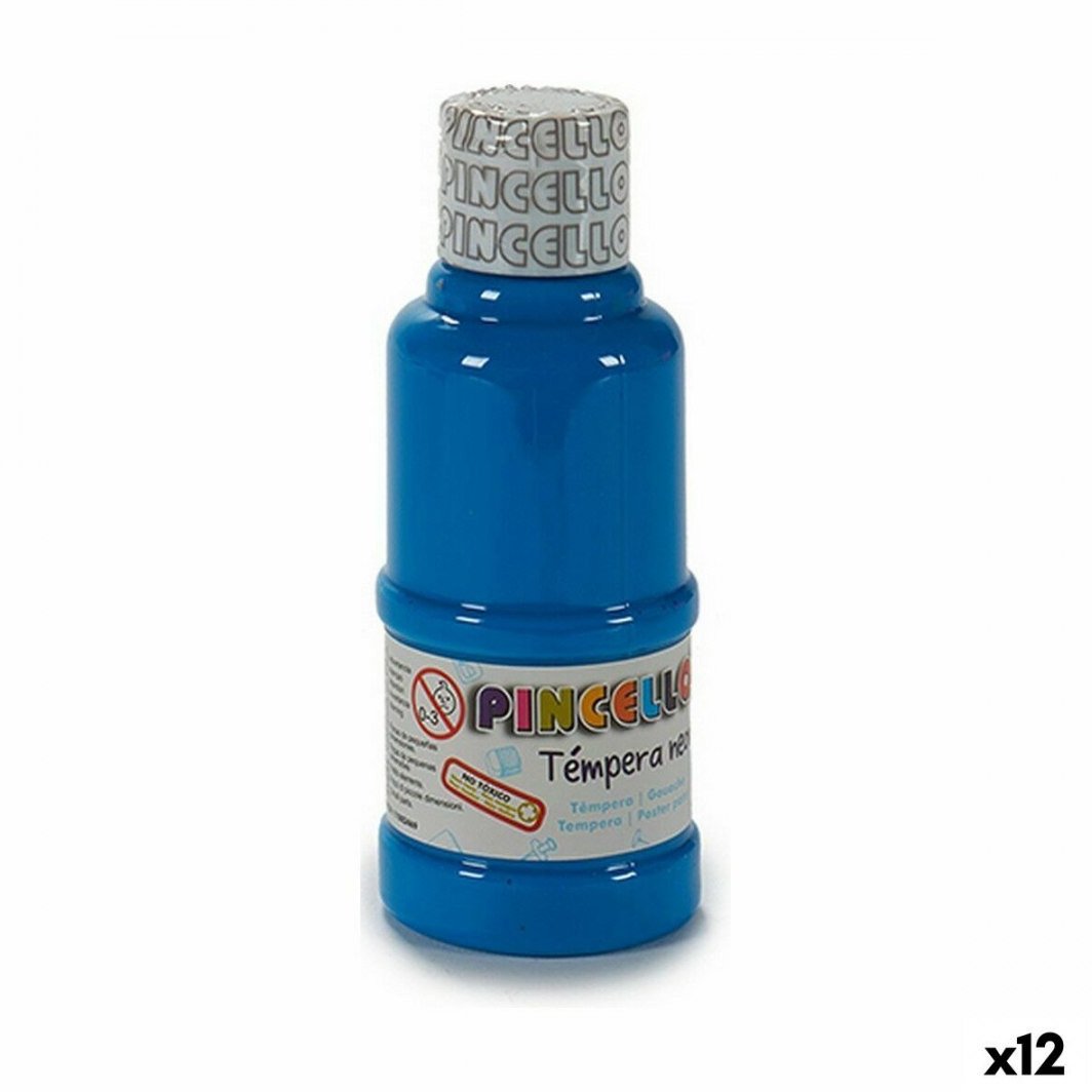 Tempera Pincello Neon Niebieski 120 ml (12 Sztuk) 1