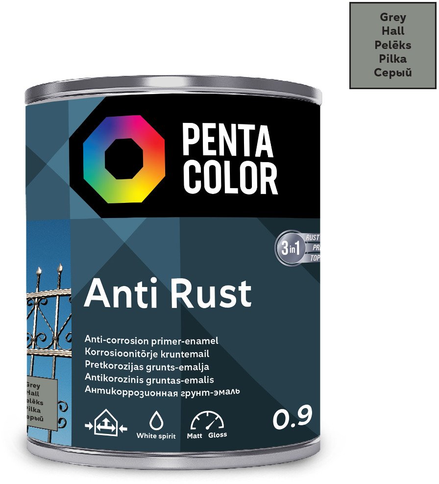 ANTICOR PAINT ANTI-RUST GREY 0.9L 1