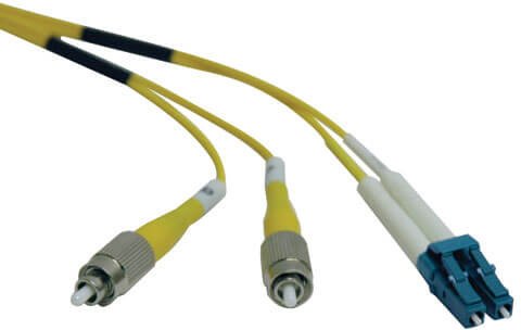 EATON TRIPPLITE Duplex Singlemode 9/125 Fiber Patch Cable LC/FC 2M 6ft. 1