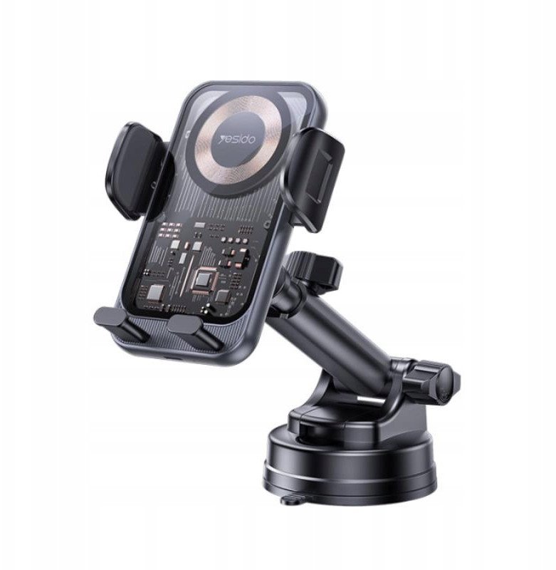 yesido Uchwyt Samochodowy C307 Wireless 15W, BLACK / CZARNY 1