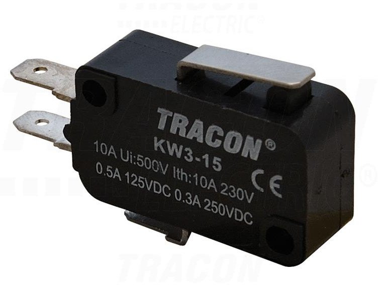 Wyłącznik krańcowy mikro z dźwignią sprężynową KW3-15 1