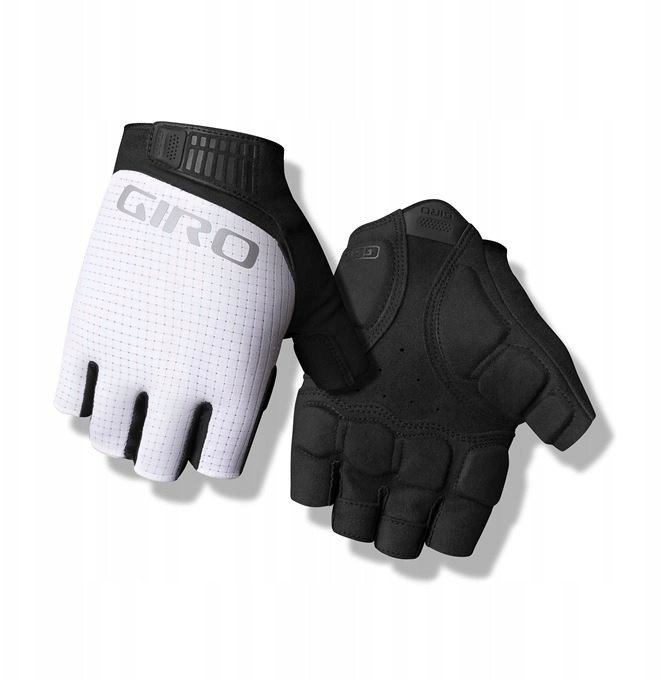 Rękawiczki męskie GIRO BRAVO II GEL krótki palec white roz. M (obwód dłoni 203-229 mm / dł. dłoni 181-188 mm) (NEW 2024) 1