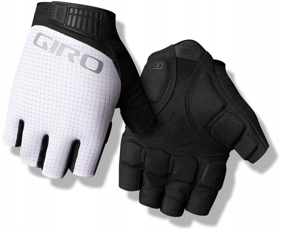 Rękawiczki męskie GIRO BRAVO II GEL krótki palec white roz. L (obwód dłoni 229-248 mm / dł. dłoni 189-199 mm) (NEW 2025) 1