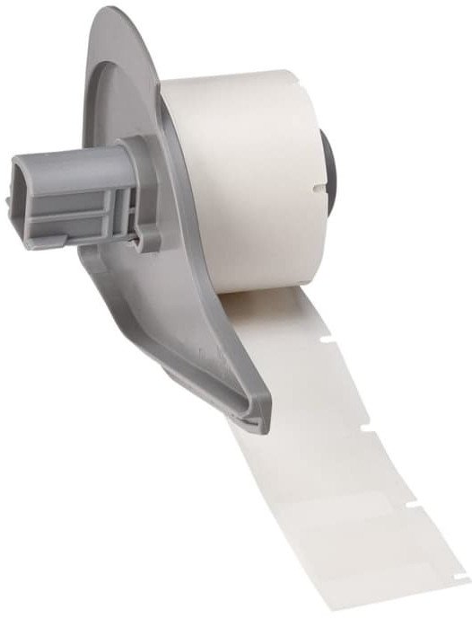 Brady, M7-19-427, Vinyl, selbstlaminierend, Weiß/Transparent, matt, 25.40 x 9.53(25.40) mm, für Kabeldurchmesser von 2.70 - 5.10 mm, permanent (250 E.) (173399) 1
